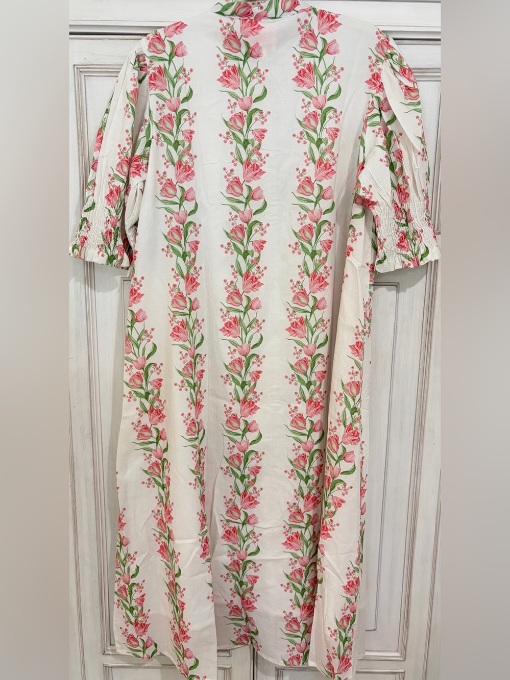 NWT SZ XL Victoria Dunn Maxi Dress with Pink Floral Print and Tie Belt - Picture 5 of 12